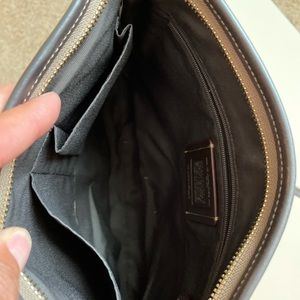 Brown COACH crossbody..